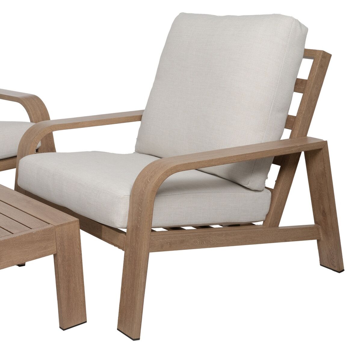 Trädgårdsmöbler Beige Naturell 184 x 74 x 65 cm - 4