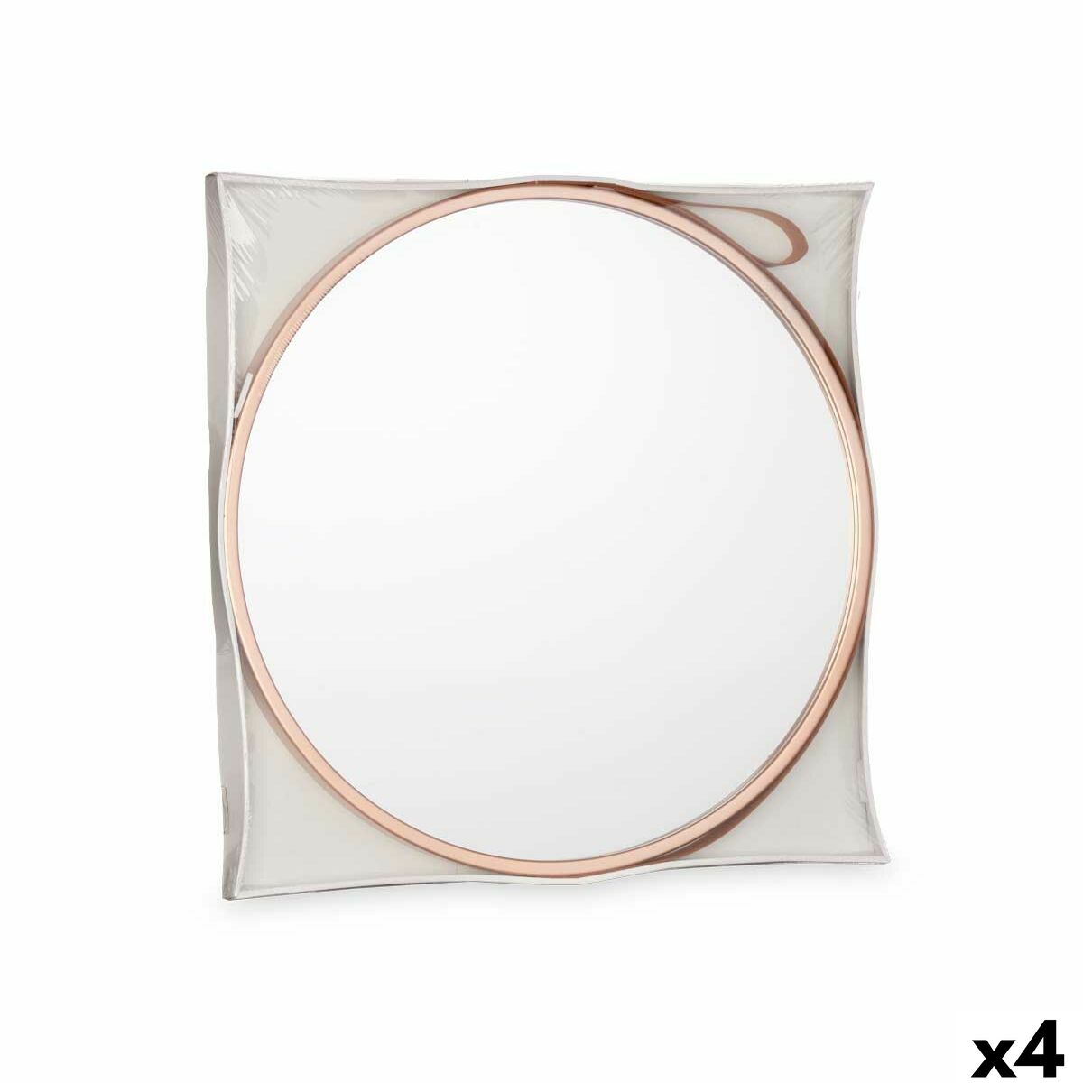 Väggspegel 1268 Brun Brons 45 x 45 x 3 cm (4 antal)