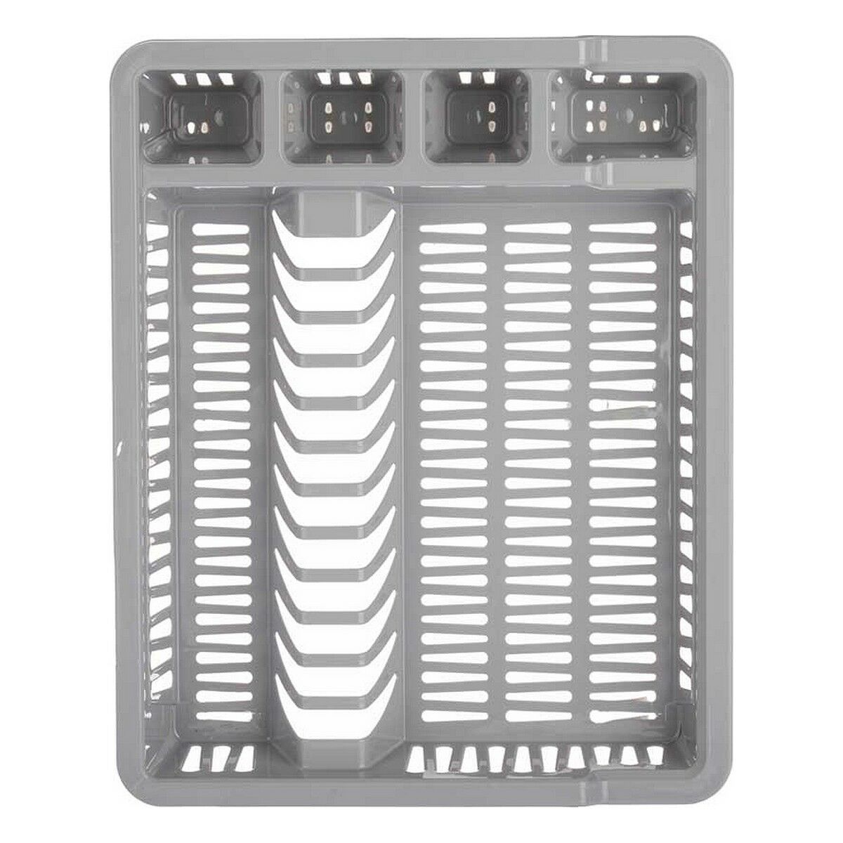 Diskställ 46 x 8 x 37,5 cm Grå Plast (12 antal) - 2