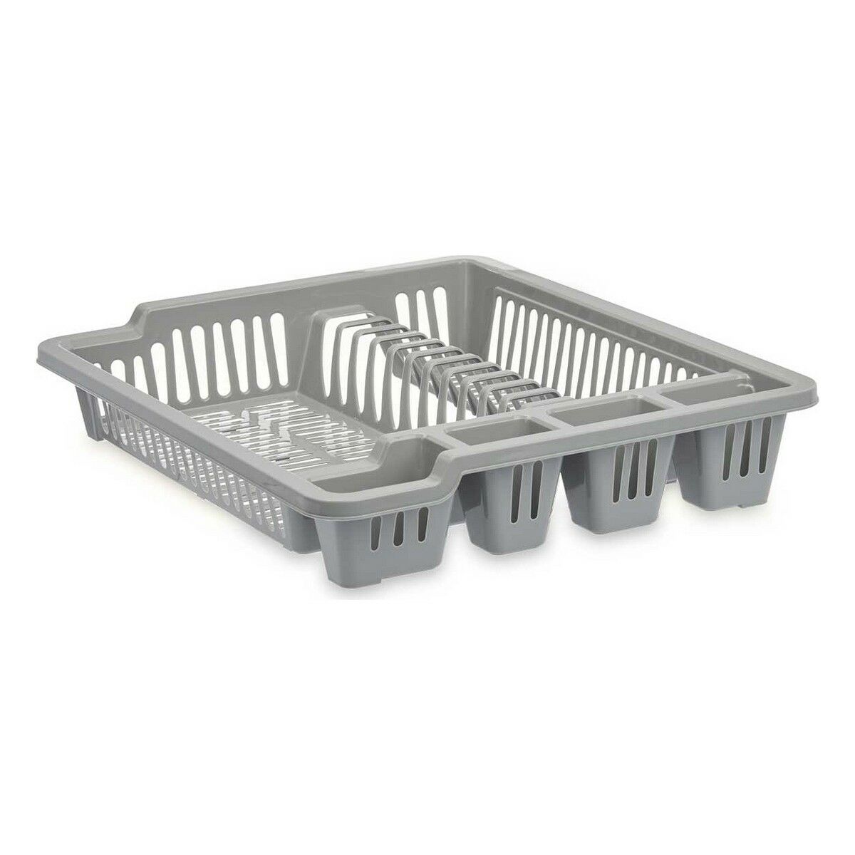 Diskställ 46 x 8 x 37,5 cm Grå Plast (12 antal) - 5