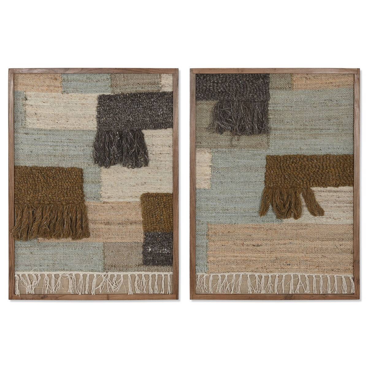 Tavla Home ESPRIT Bomull Akaciaträ 75 x 3 x 105 cm