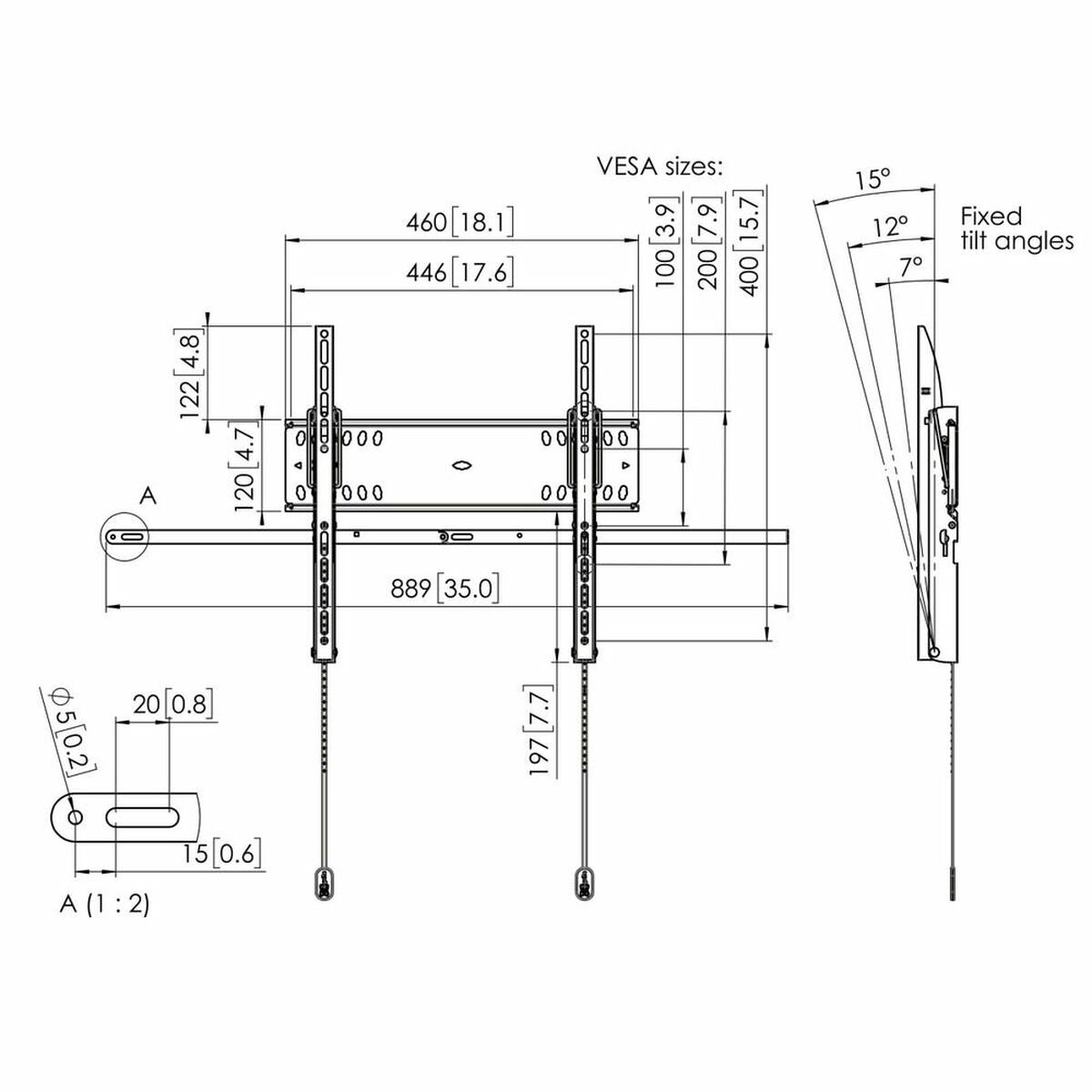 TV-fäste Vogel's 7045100 55" 42" 50 kg - 2