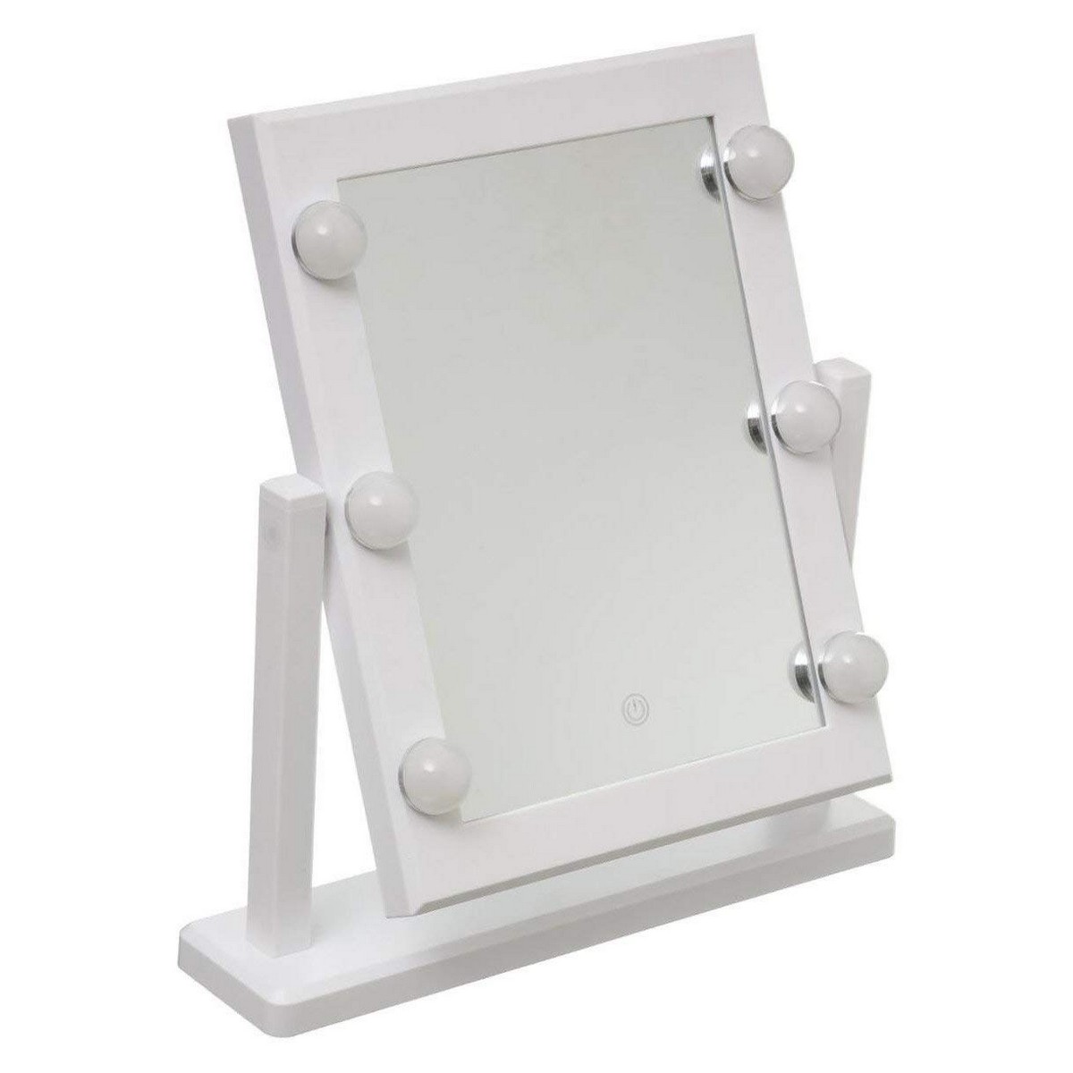 Bordsspegel med Pekskärm och LED-ljus 5five Hollywood Vit 37 x 9 x 40,5 cm