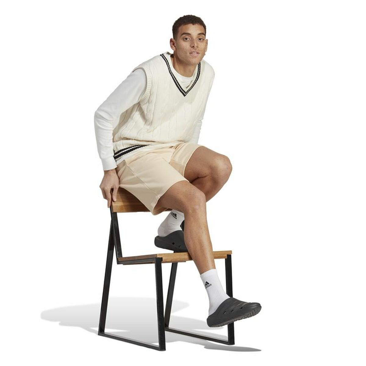 Sportshorts för män Adidas All Szn Beige - 5