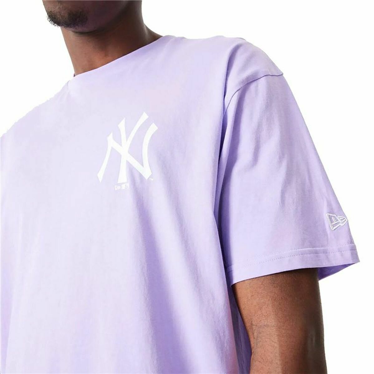 T-shirt med kortärm New Era MLB League Essentials New York Yankees Violett Unisex - 5