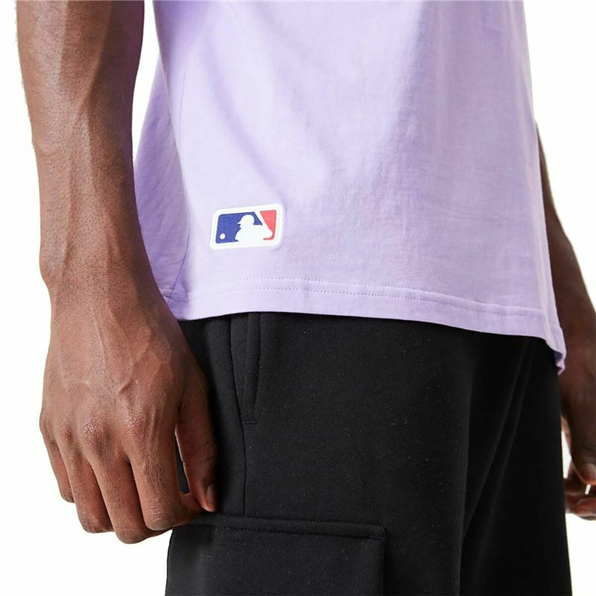 T-shirt med kortärm New Era MLB League Essentials New York Yankees Violett Unisex - 11