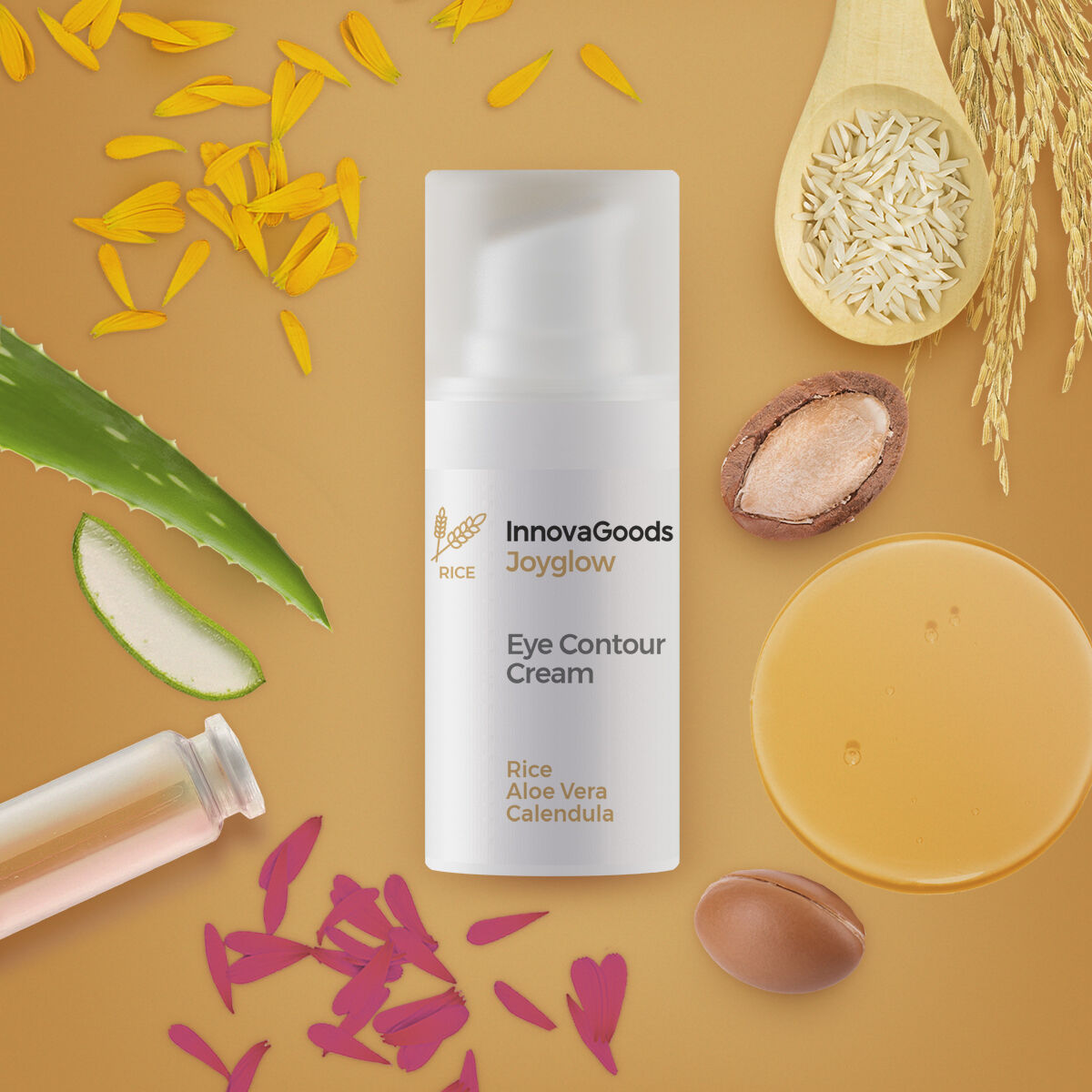 Ögonkontur Rice Joyglow InnovaGoods 15 ml - 7