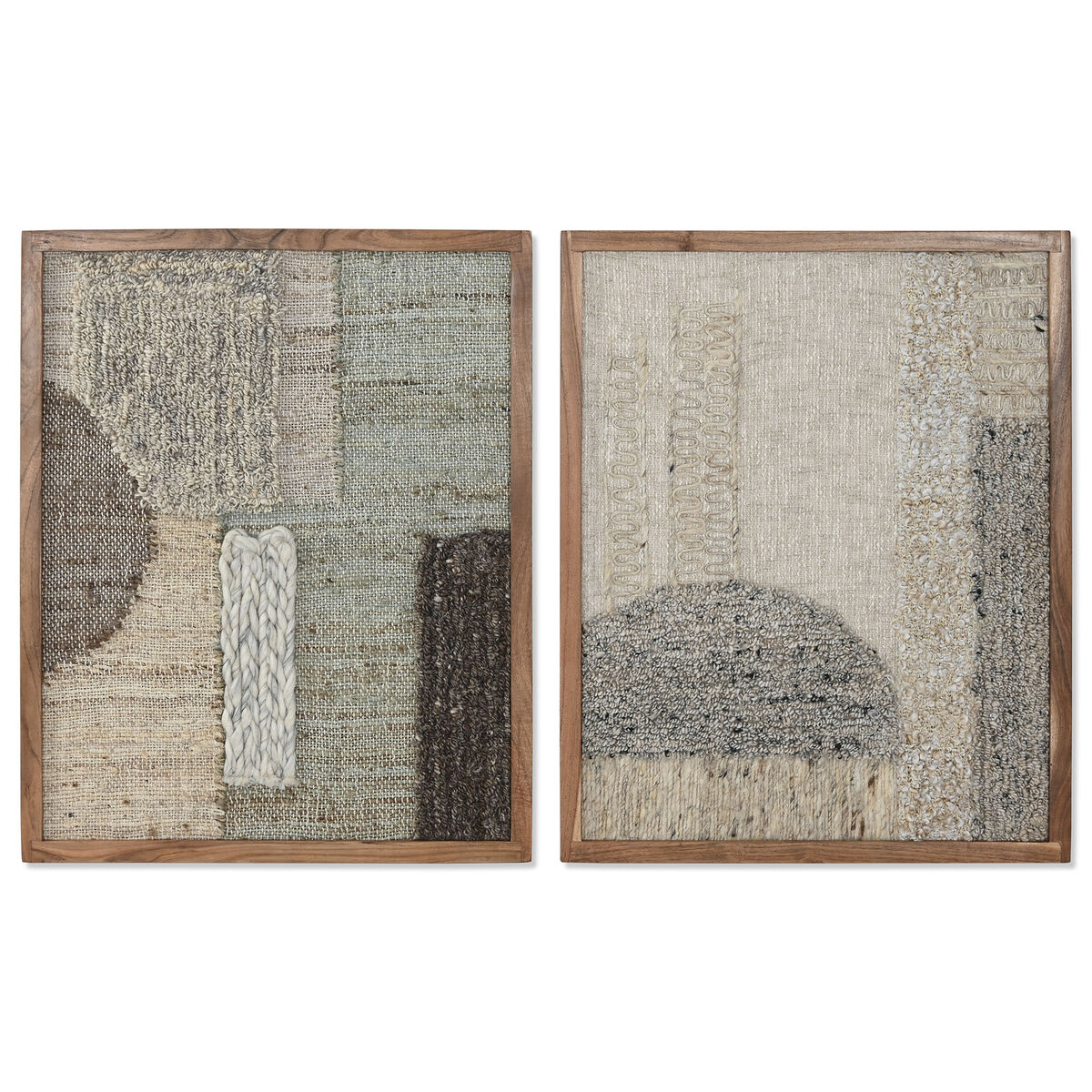 Tavla Home ESPRIT Bomull Akaciaträ 60 x 3 x 75 cm