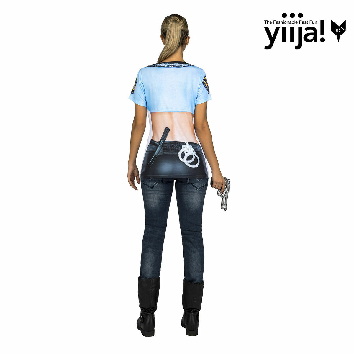 Maskeraddräkt vuxna My Other Me Sexig polis T-shirt - 10