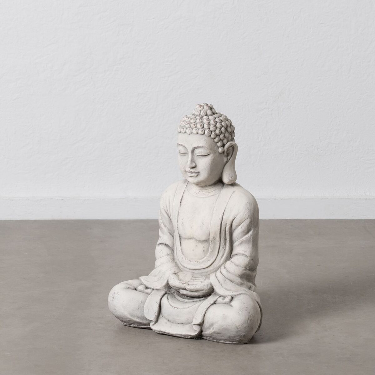 Prydnadsfigur Grå Buddha Etnisk 44 x 27 x 58 cm - 2