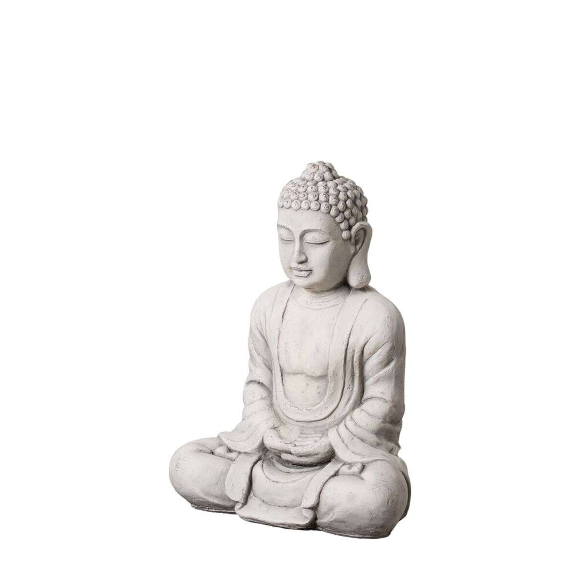 Prydnadsfigur Grå Buddha Etnisk 44 x 27 x 58 cm