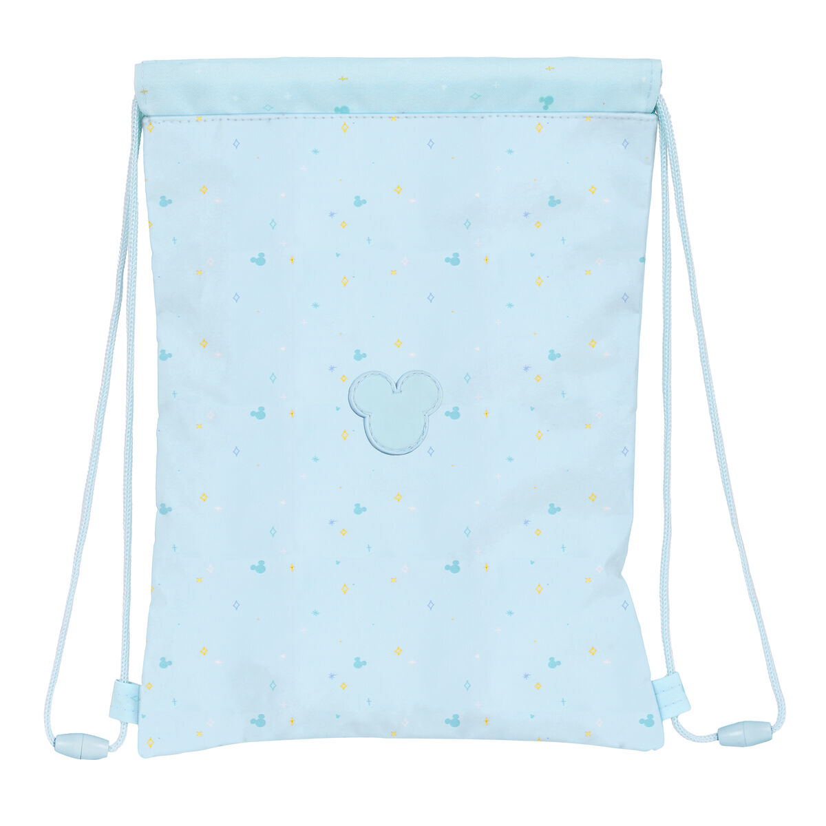 Skopåse med remmar Mickey Mouse Baby Ljusblå 26 x 34 cm - 3