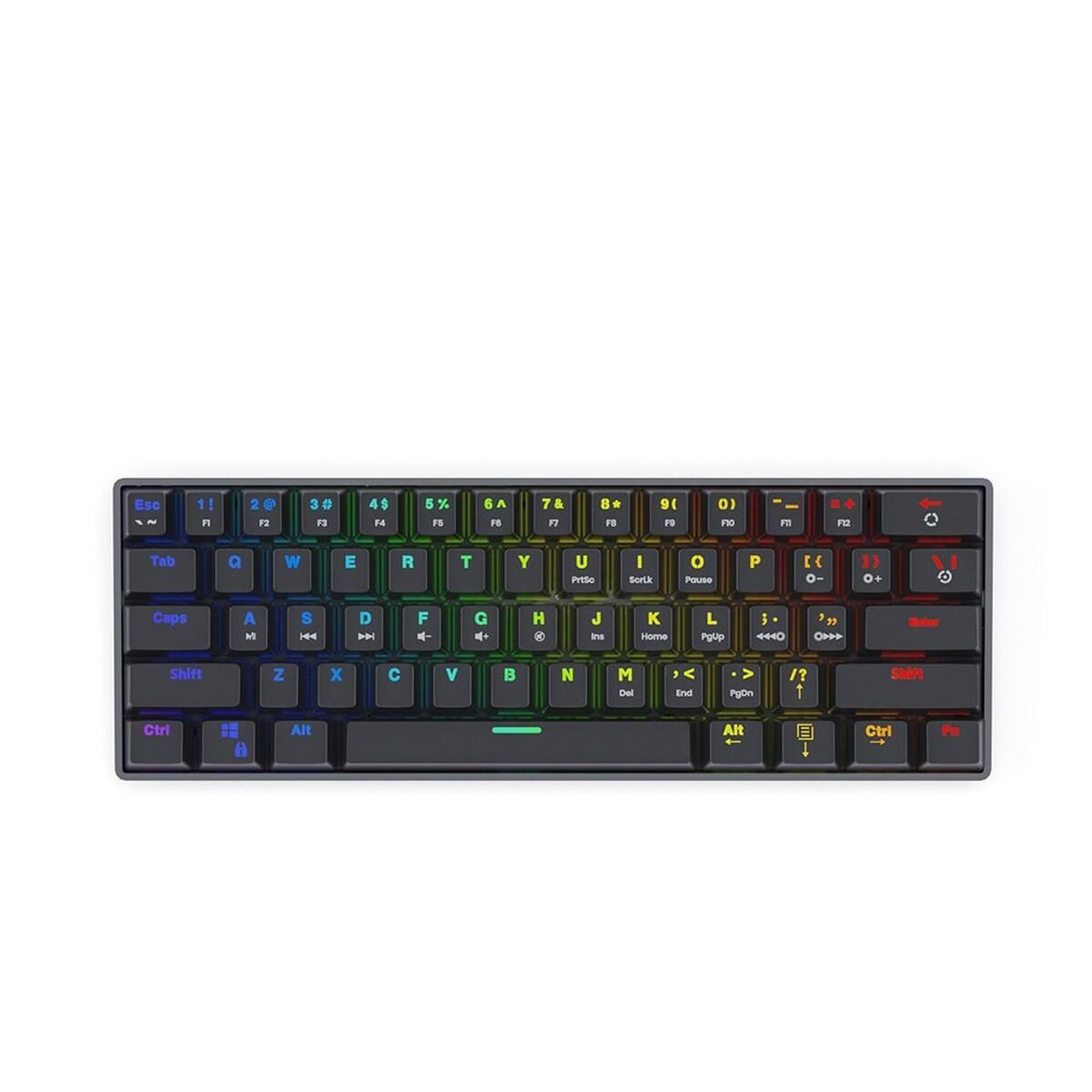 Tangentbord Savio BLACKOUT Svart Multicolour Engelska QWERTY - 2