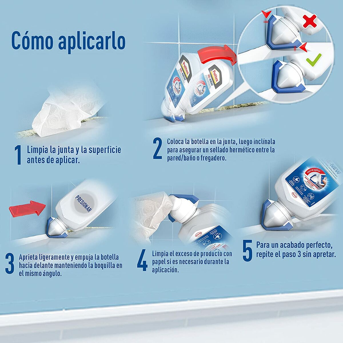 Silikon Pattex Re-new Vit 100 g (1 Delar) - 6