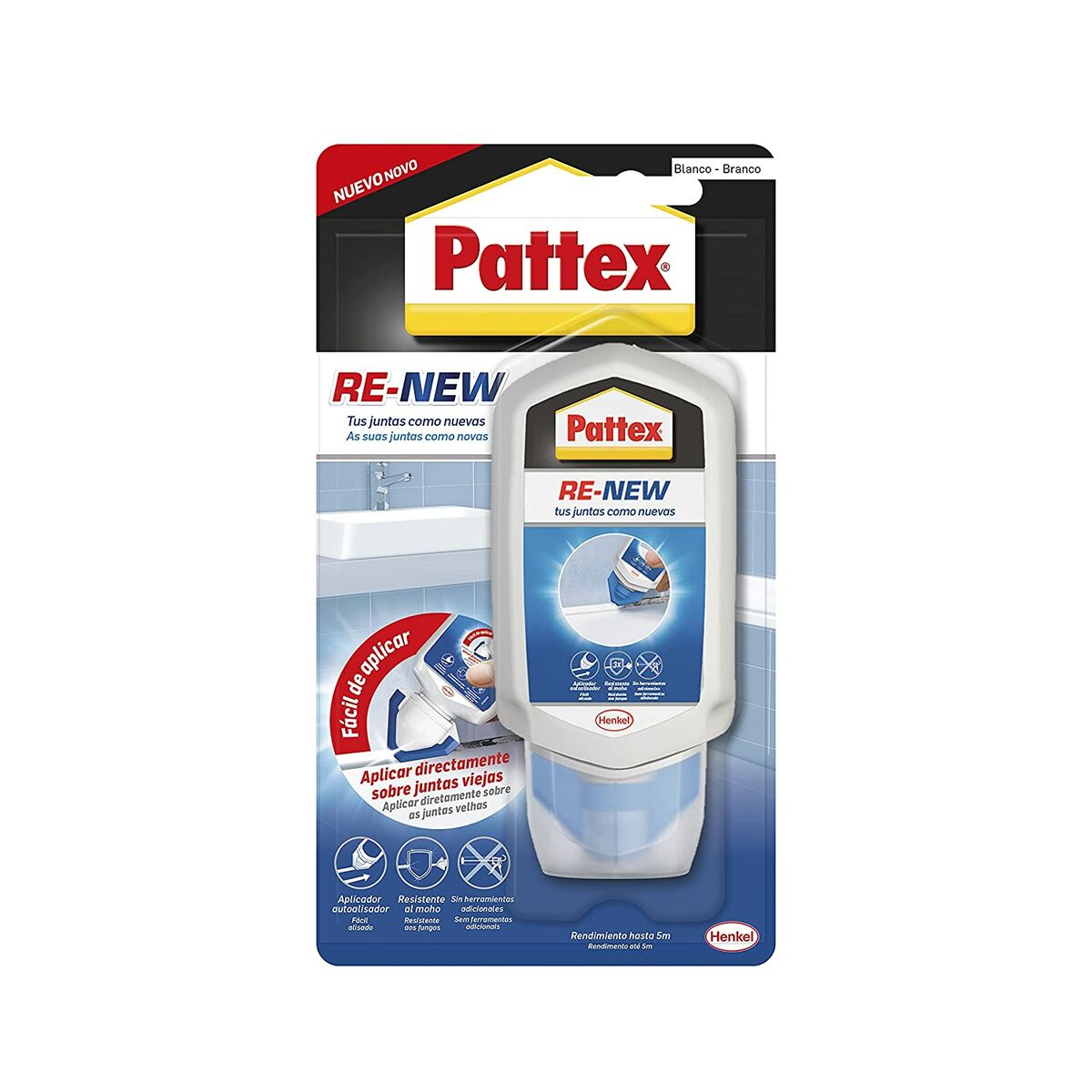 Silikon Pattex Re-new Vit 100 g (1 Delar) - 4