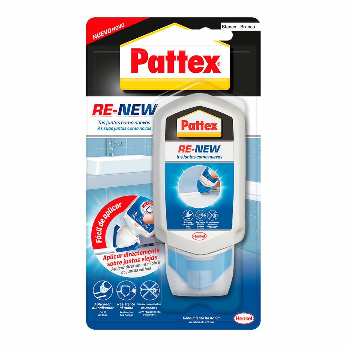 Silikon Pattex Re-new Vit 100 g (1 Delar)
