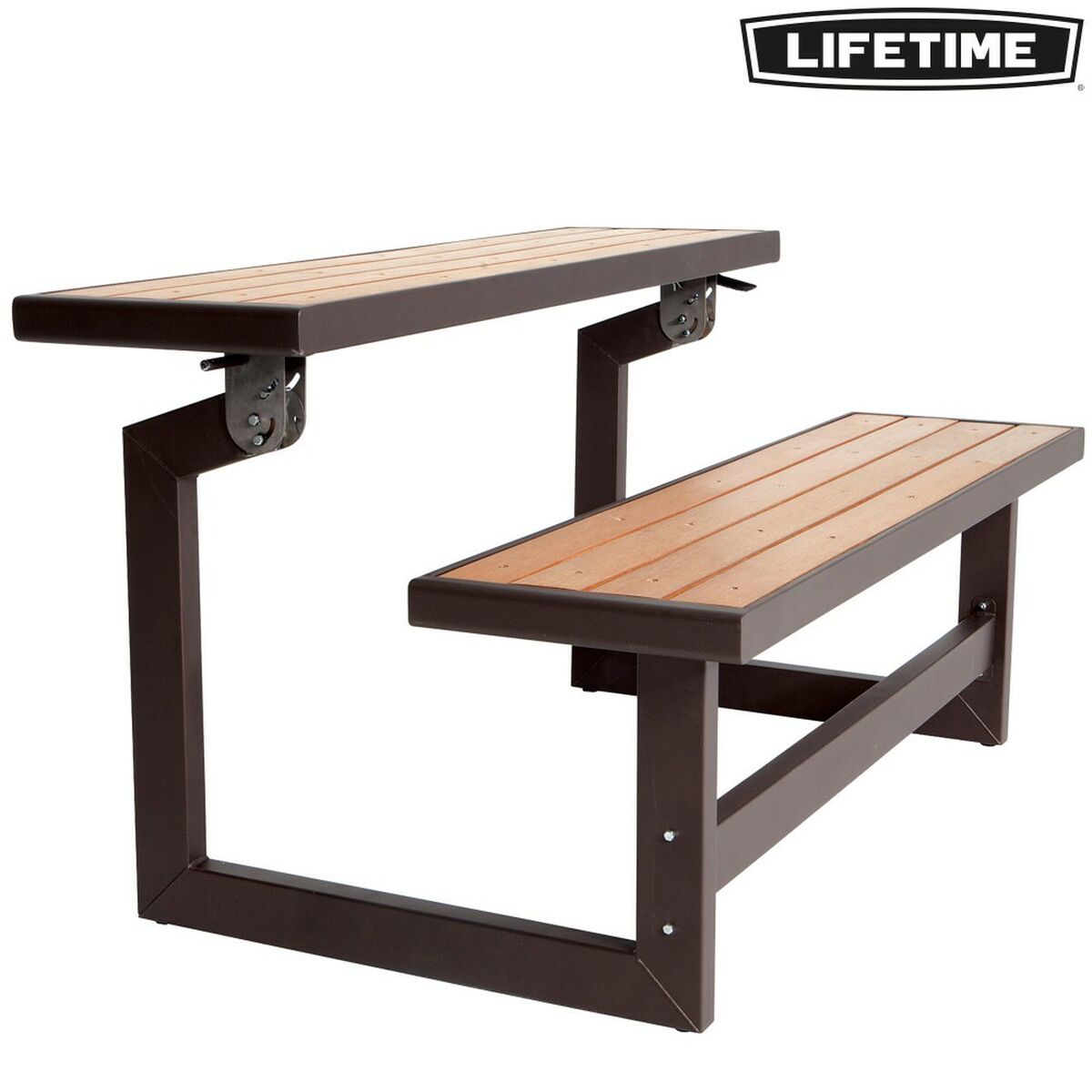 Bänk med ryggstöd Lifetime Bord Brun Convertible - 11