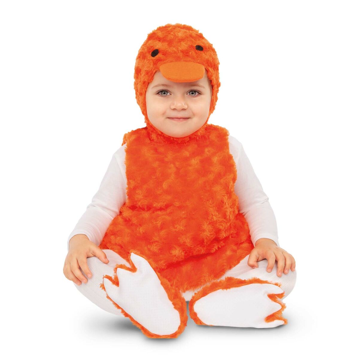 Maskeraddräkt för barn My Other Me Anka Orange (4 Delar) - 2