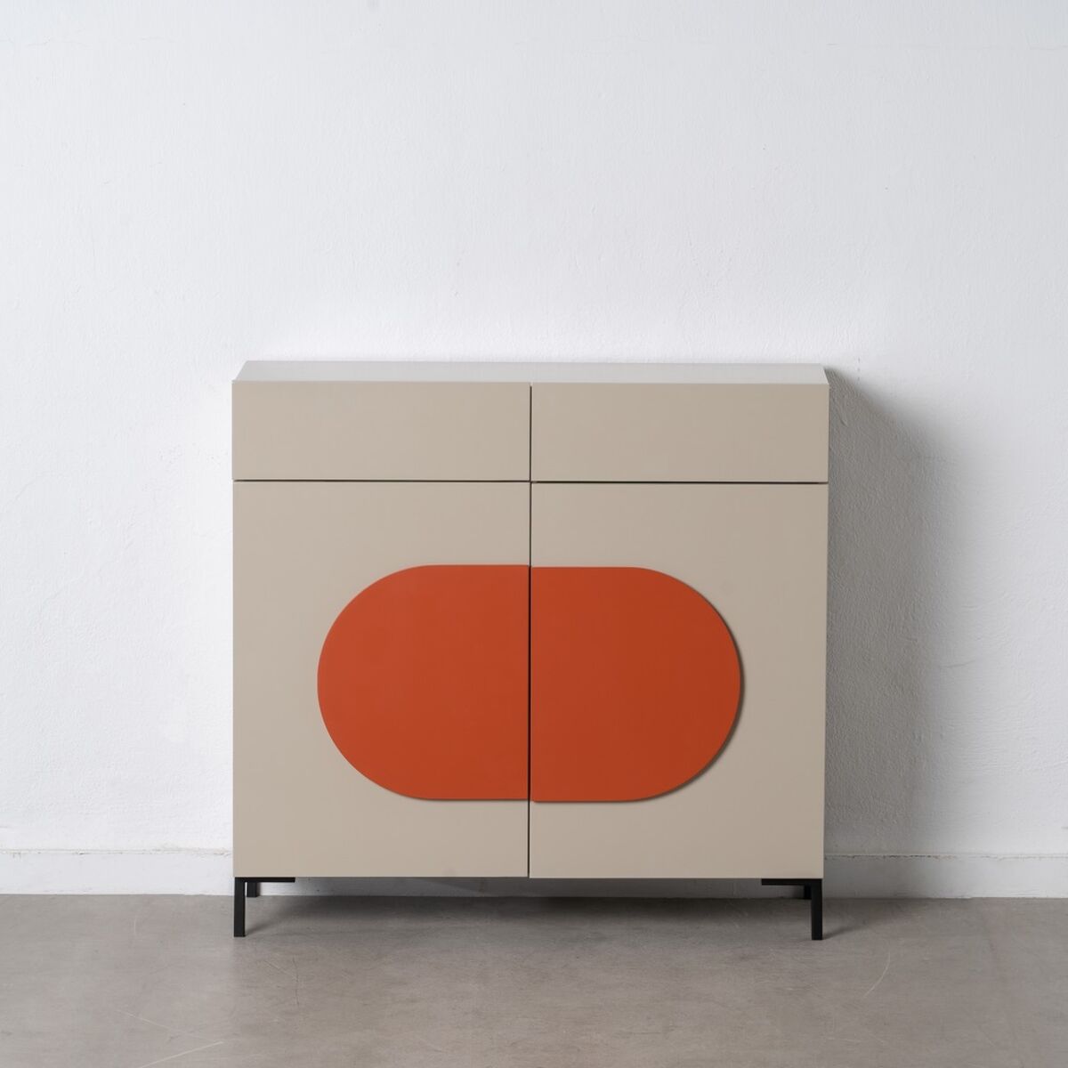 Mottagare NECTO Orange Beige-brun (taupe) 90 x 32 x 85,5 cm - 2