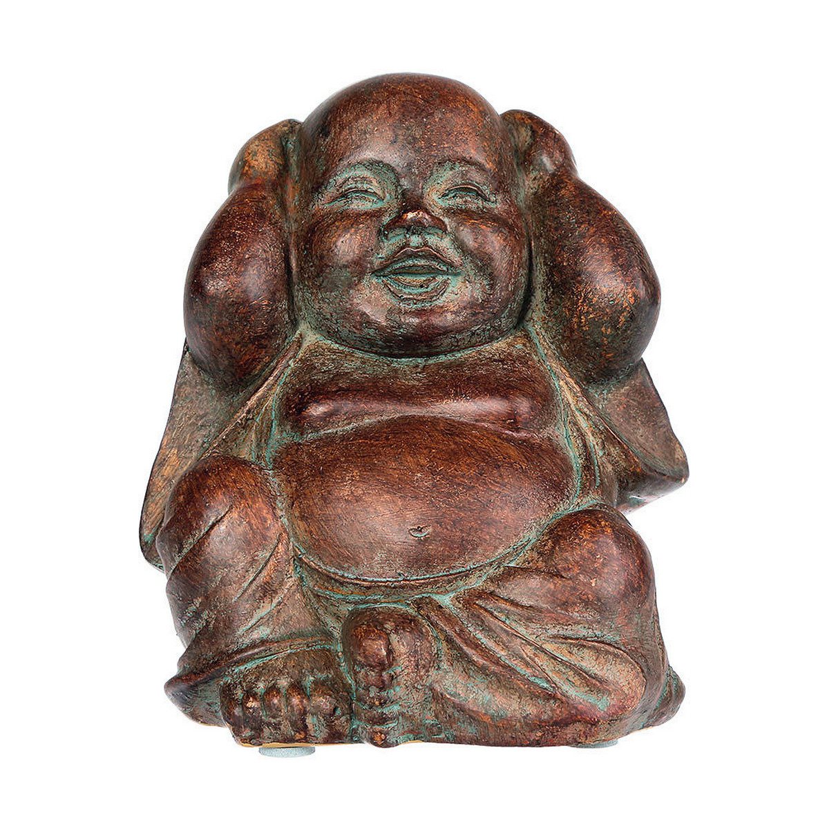 Prydnadsfigur Atmosphera sabiduria santai 12 x 11 x 9,5 cm Brun Polyresin - 3