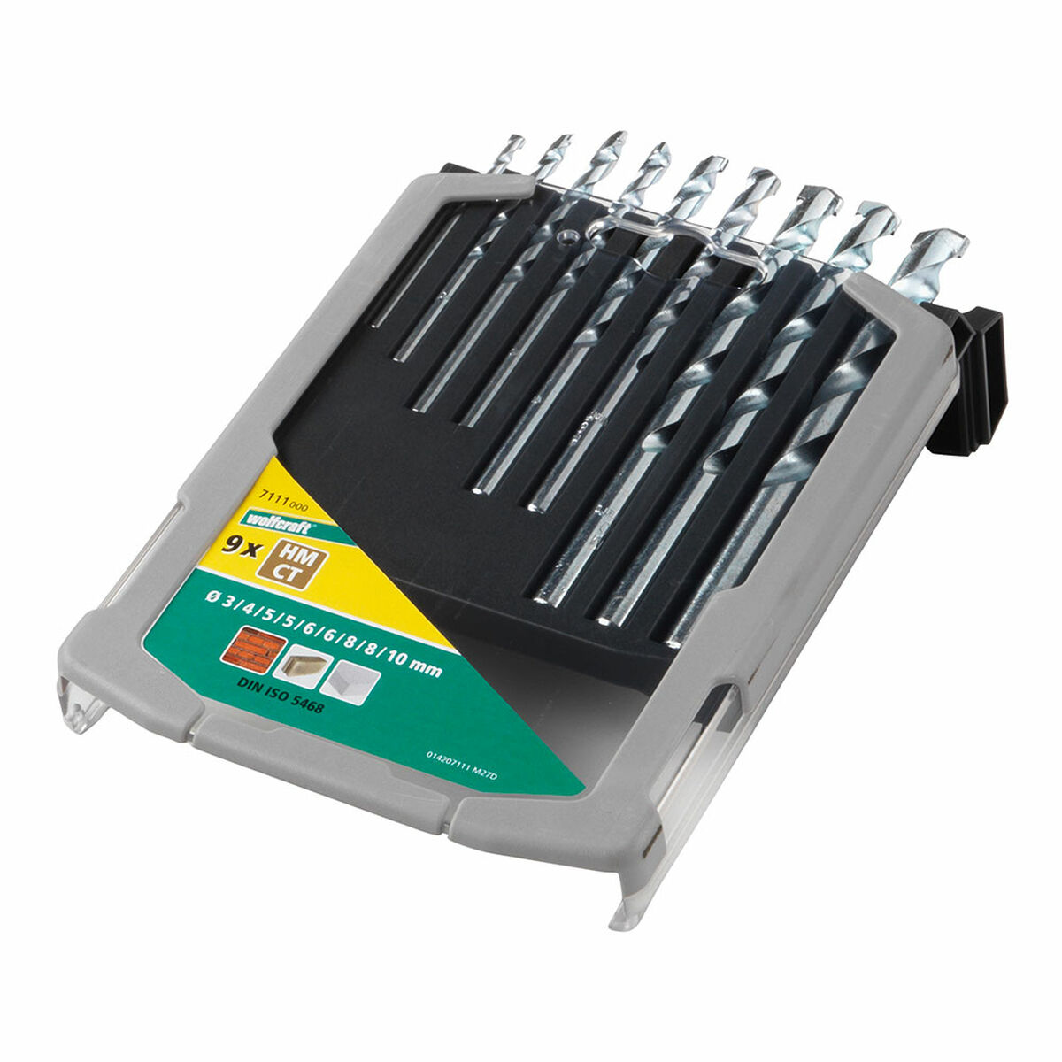 Spolset Wolfcraft 7111000 Sten 9 Delar - 2