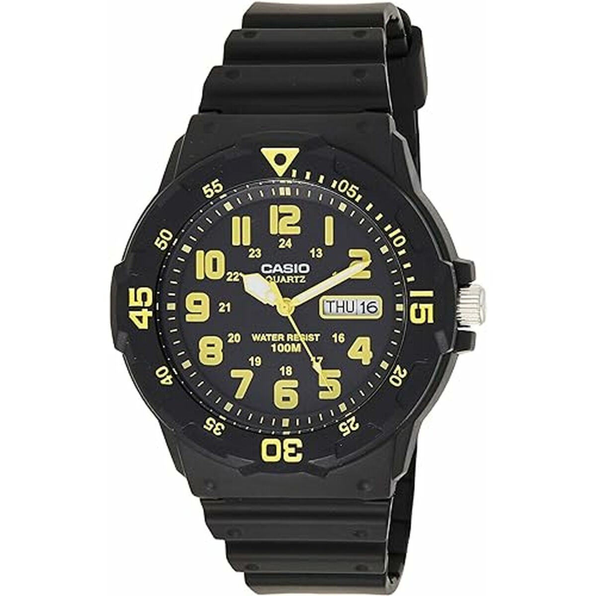 Herrklocka Casio DIVER 100M Gul Svart (Ø 44,5 mm)