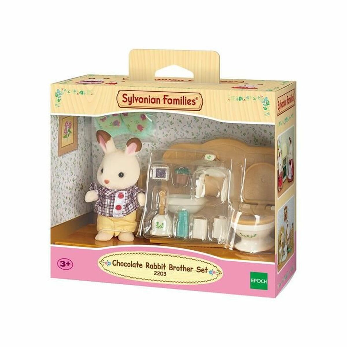 Actionfigurer Sylvanian Families Chocolate Rabbit and Toilet Set - 6