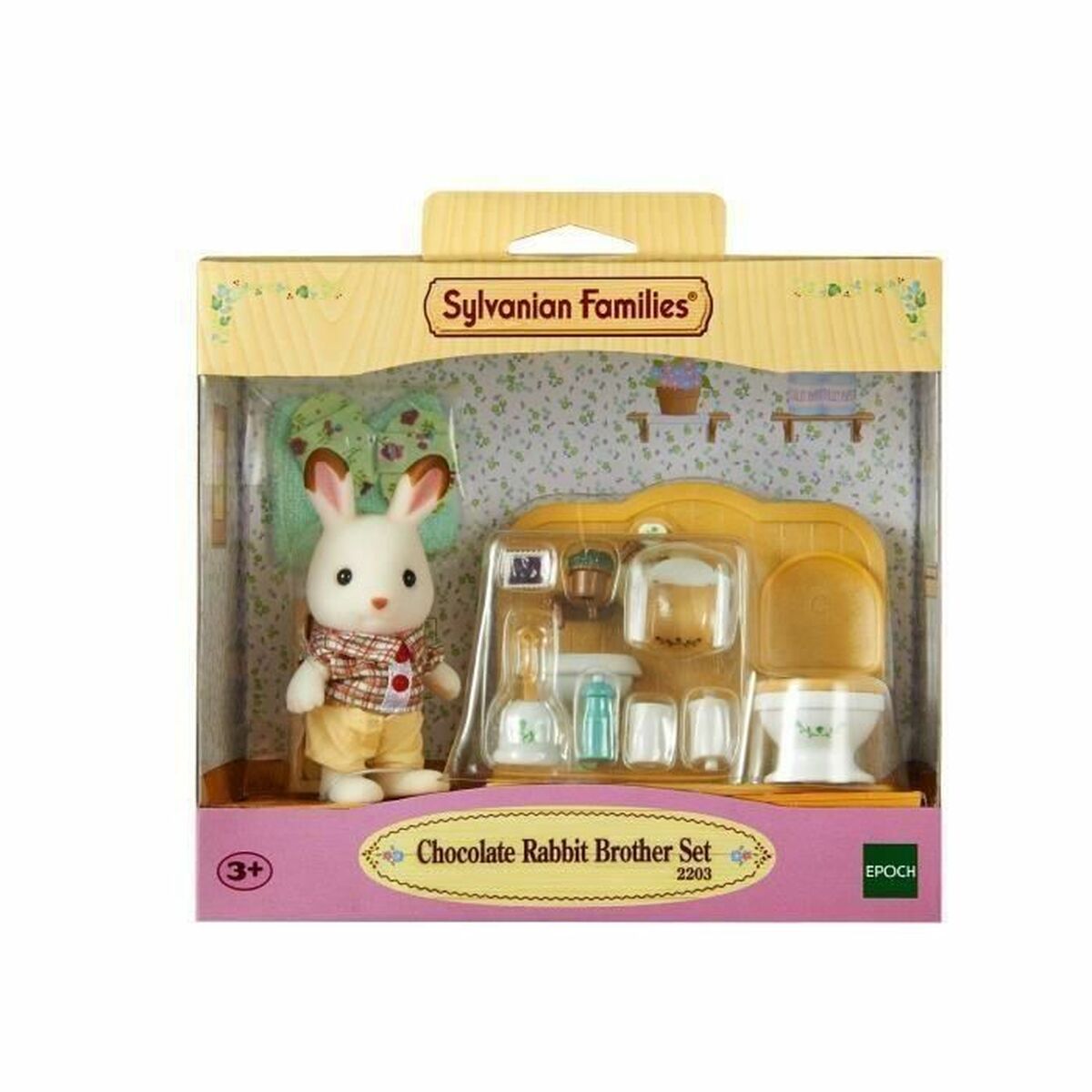 Actionfigurer Sylvanian Families Chocolate Rabbit and Toilet Set - 7