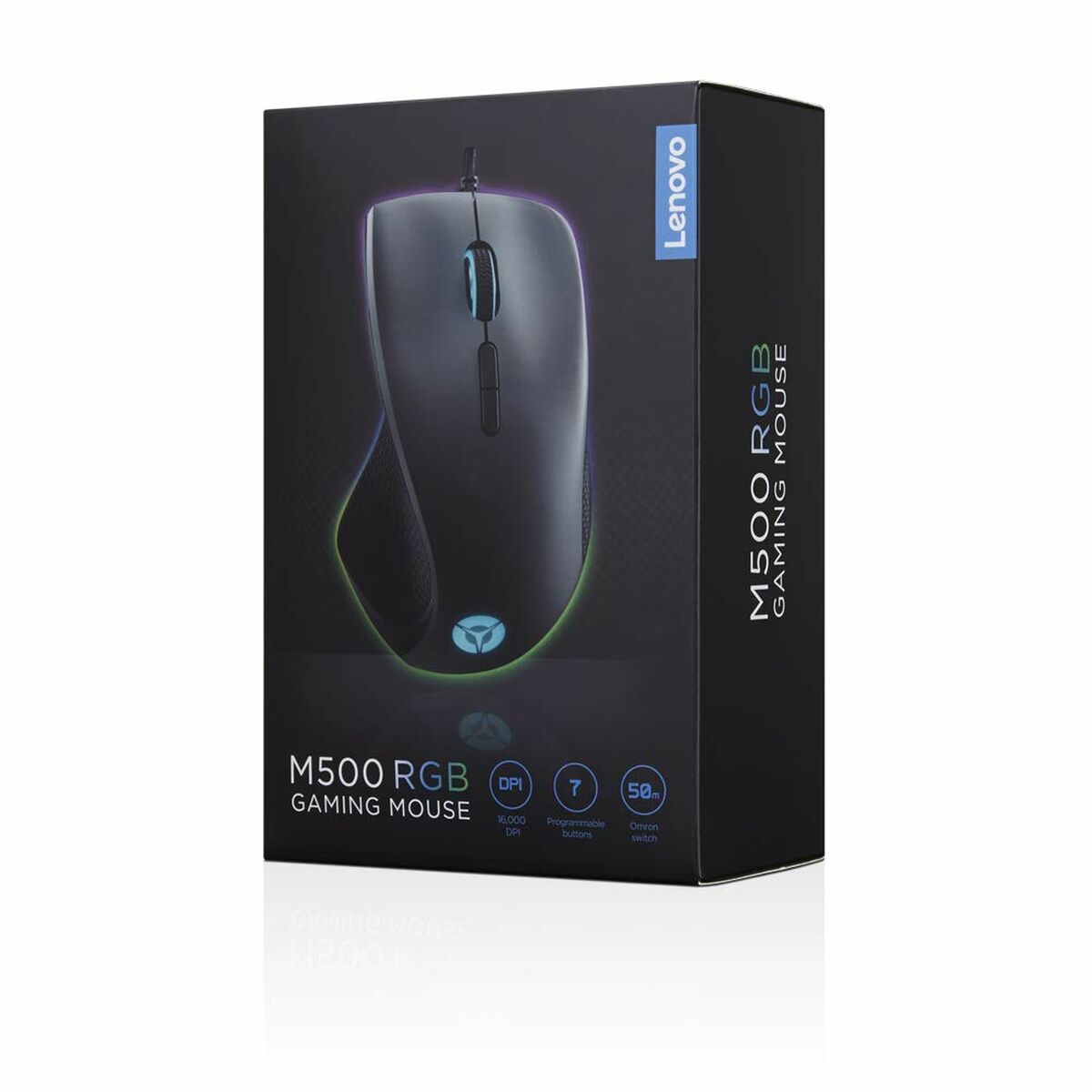 Gaming Mus Lenovo Legion M500 RGB Svart Svartvit - 3