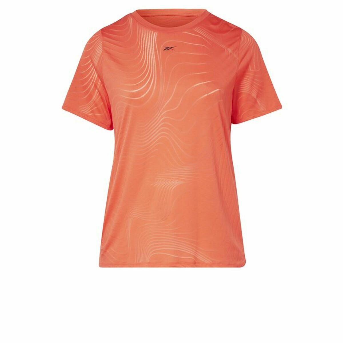 T-shirt med kortärm Dam Reebok Burnout Orange - 4