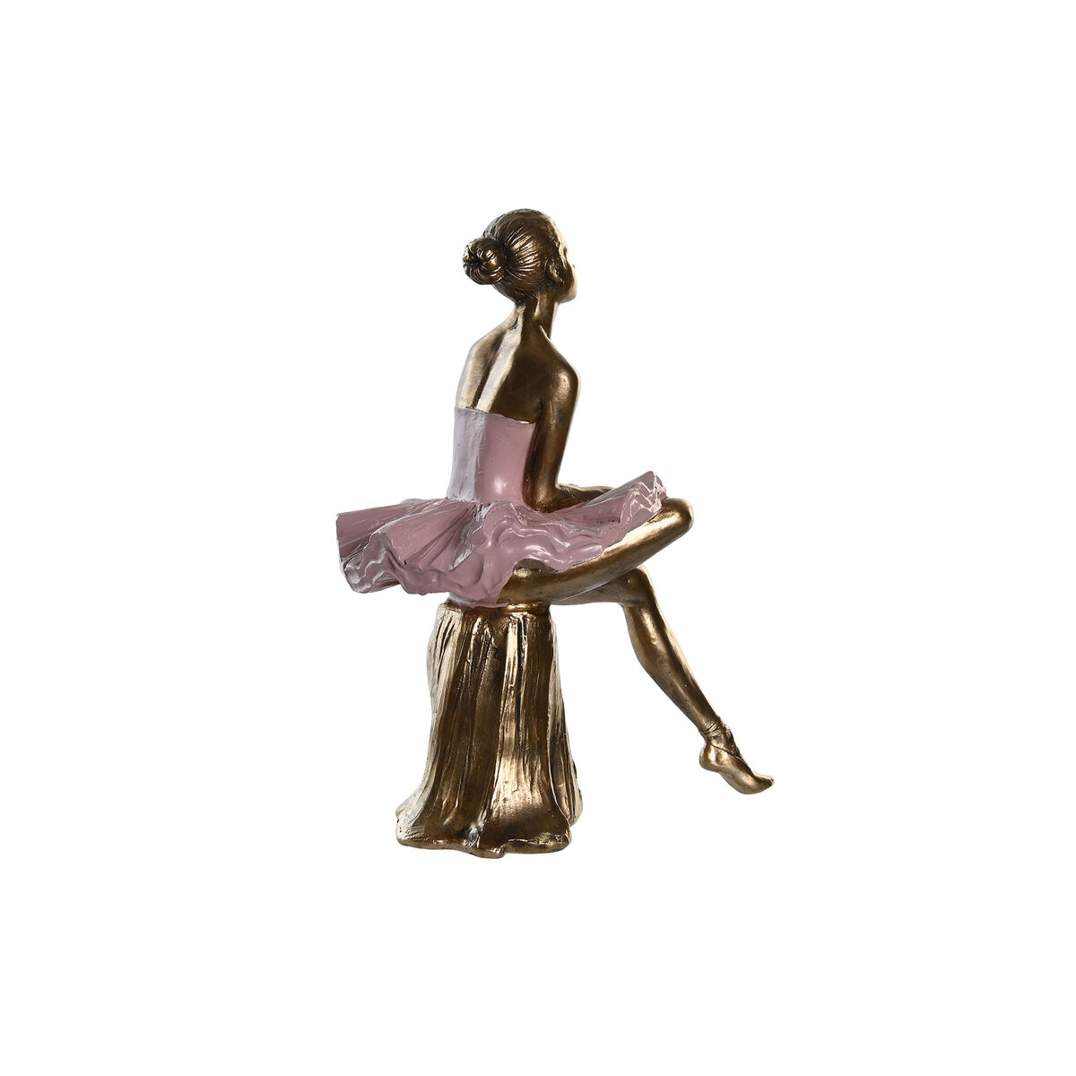 Prydnadsfigur DKD Home Decor Rosa Vit Balettdansare 15 x 10 x 19 cm (2 antal) - 3