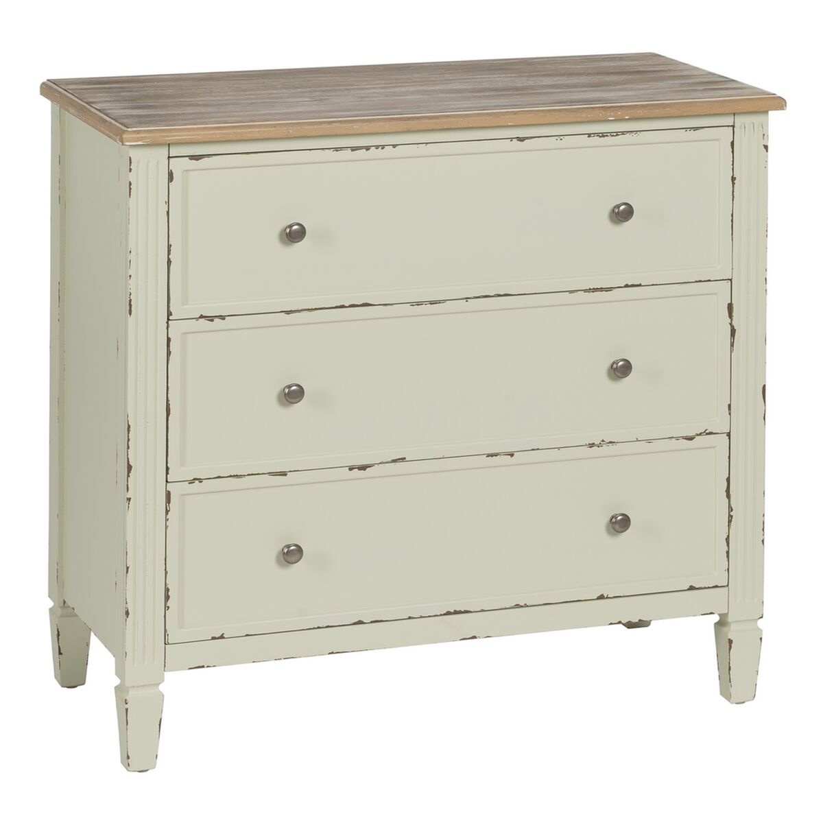 Byrå Beige Naturell Granträ Trä MDF 90 X 42 X 85 CM