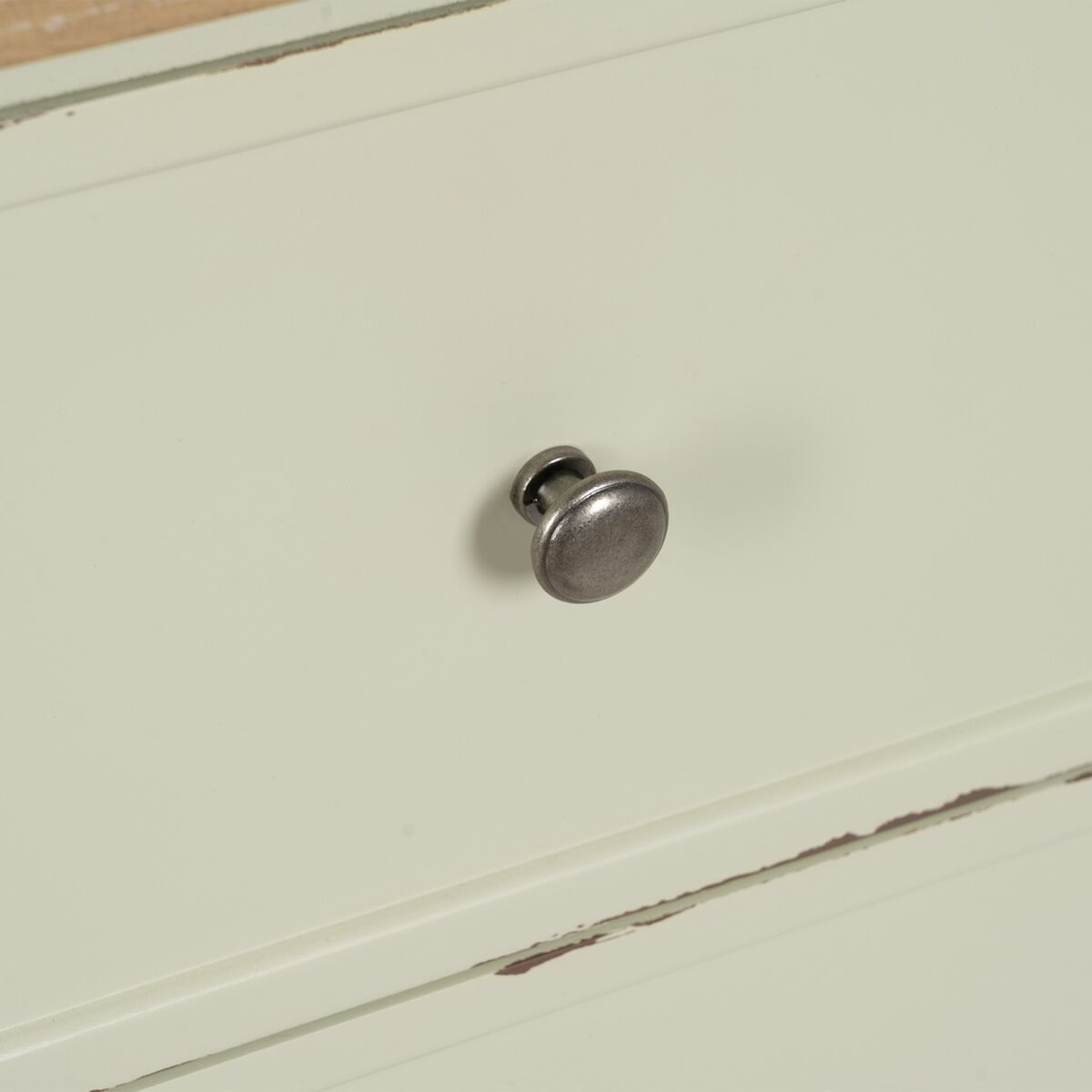 Byrå Beige Naturell Granträ Trä MDF 90 X 42 X 85 CM - 5