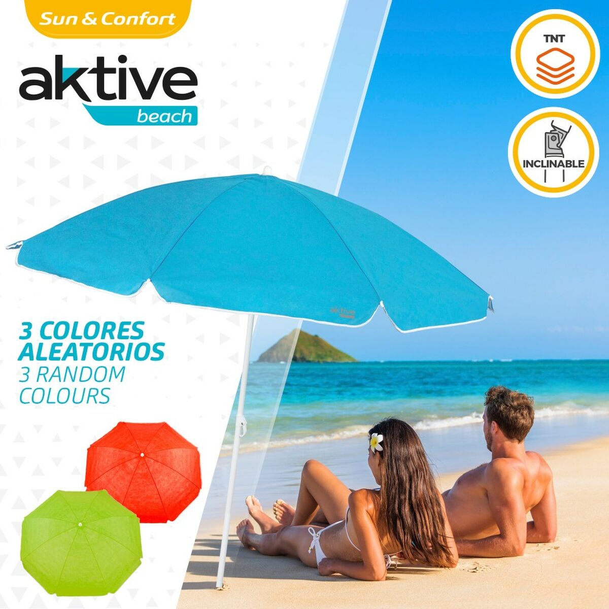 Paraply Aktive 160 x 166 x 160 cm 160 x 170 x 160 cm (12 antal) - 3