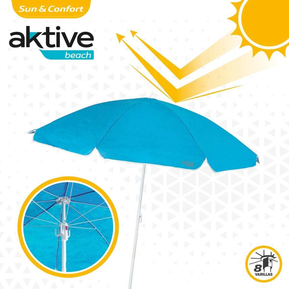 Paraply Aktive 160 x 166 x 160 cm 160 x 170 x 160 cm (12 antal) - 4