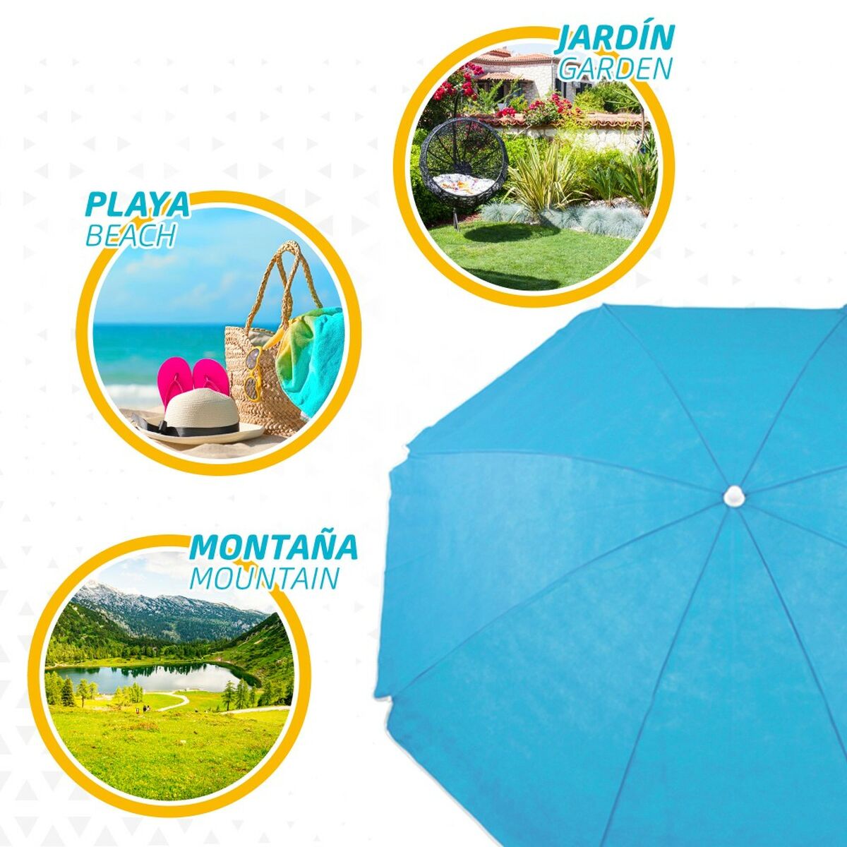 Paraply Aktive 160 x 166 x 160 cm 160 x 170 x 160 cm (12 antal) - 7