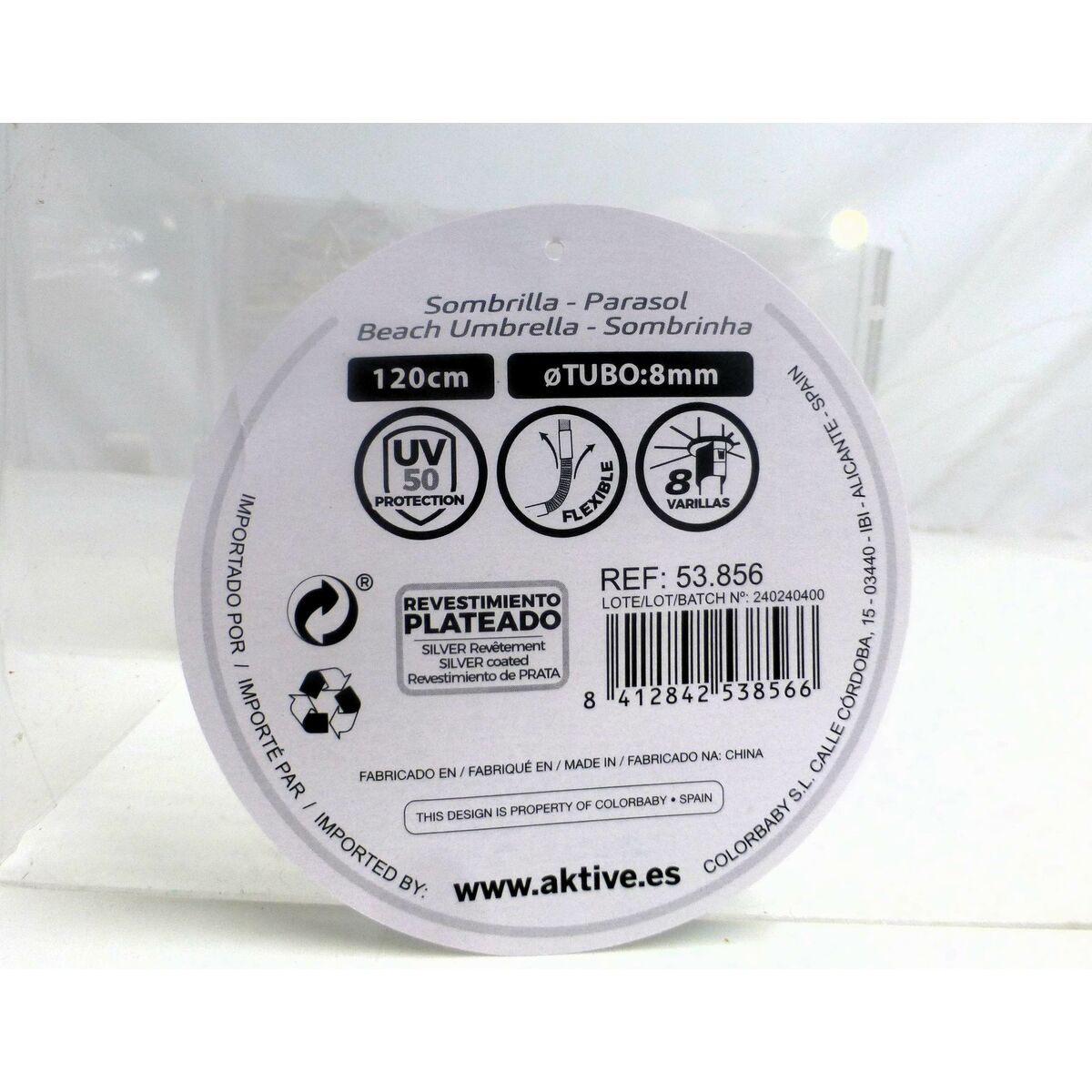 Paraply Aktive 120 x 87 x 120 cm (6 antal) - 13