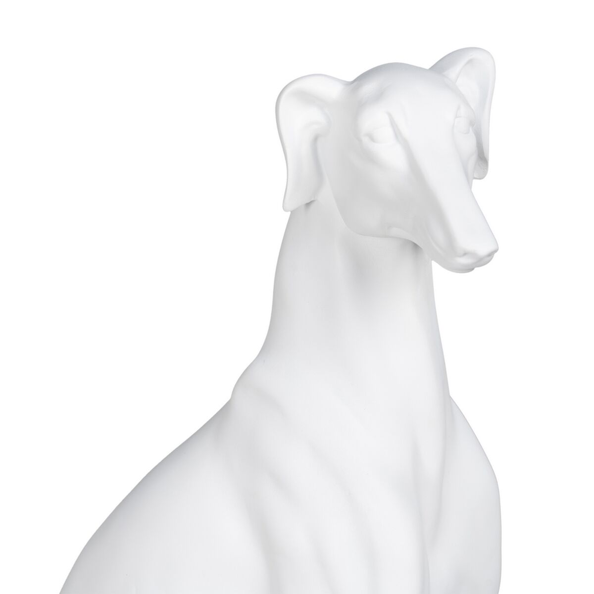 Prydnadsfigur Vit Hund 19 x 12 x 37,5 cm - 2