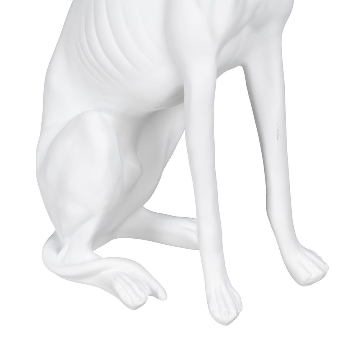 Prydnadsfigur Vit Hund 19 x 12 x 37,5 cm - 5