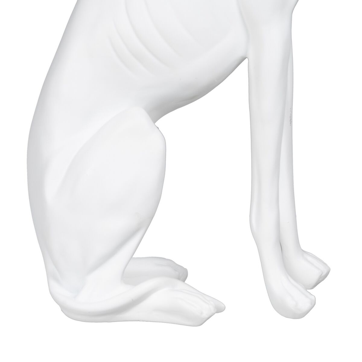 Prydnadsfigur Vit Hund 19 x 12 x 37,5 cm - 4