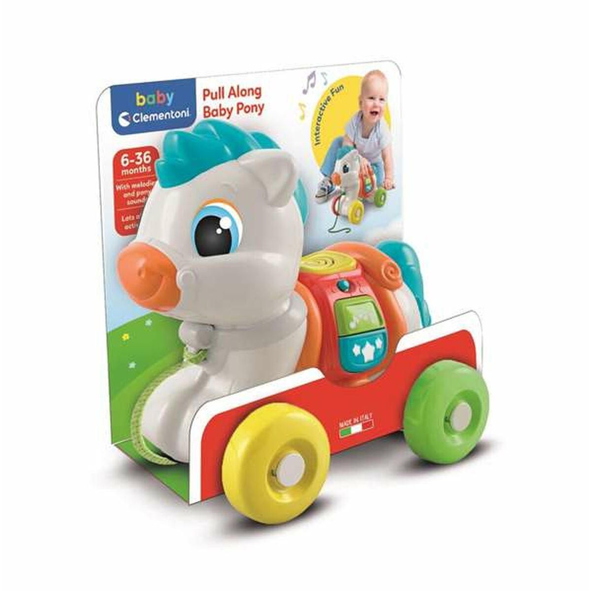 Dragleksak Clementoni Pony Baby 26 x 25 x 13 cm - 2