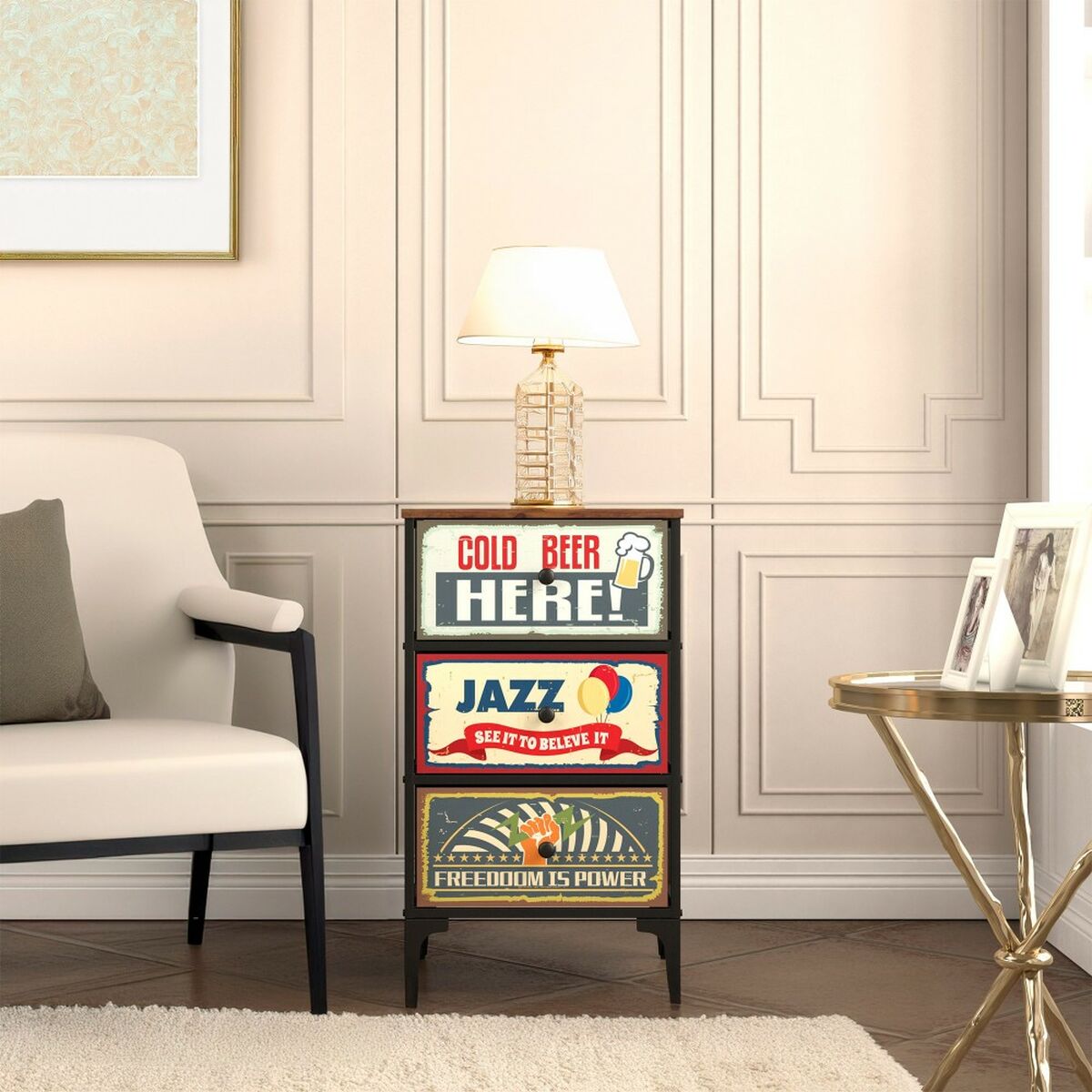 Kommod Max Home Vintage 45 x 77 x 30 cm - 2