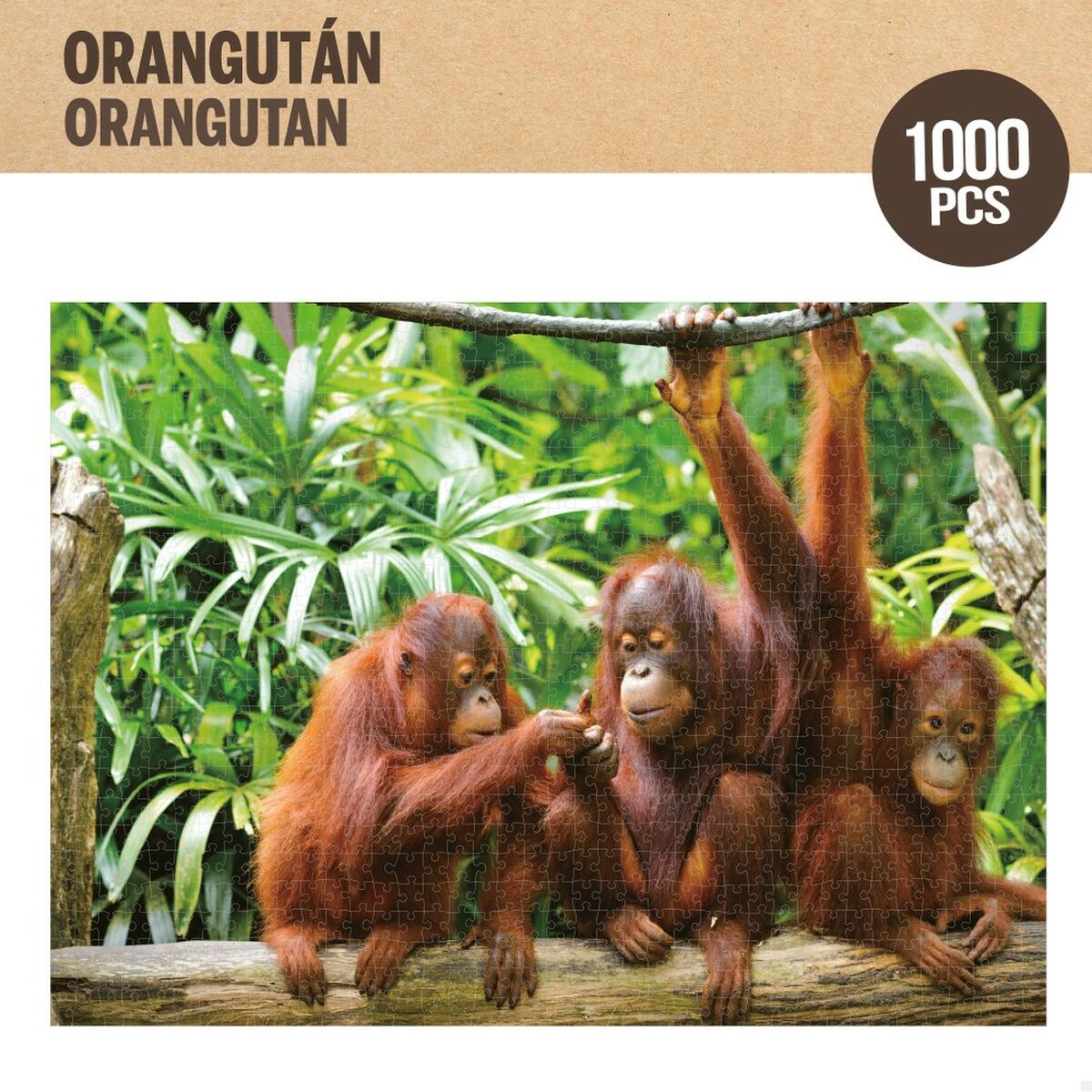 Pussel Colorbaby Orangutan 6 antal 68 x 50 x 0,1 cm - 6