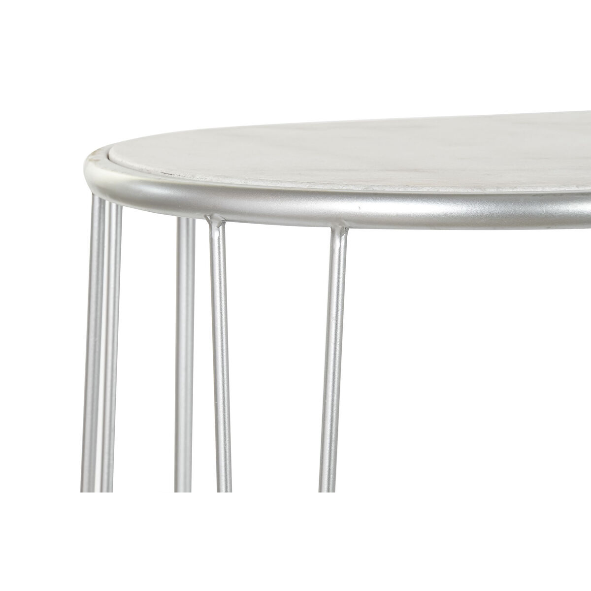 Mottagare DKD Home Decor Vit Silvrig 115 x 35 x 78 cm - 4
