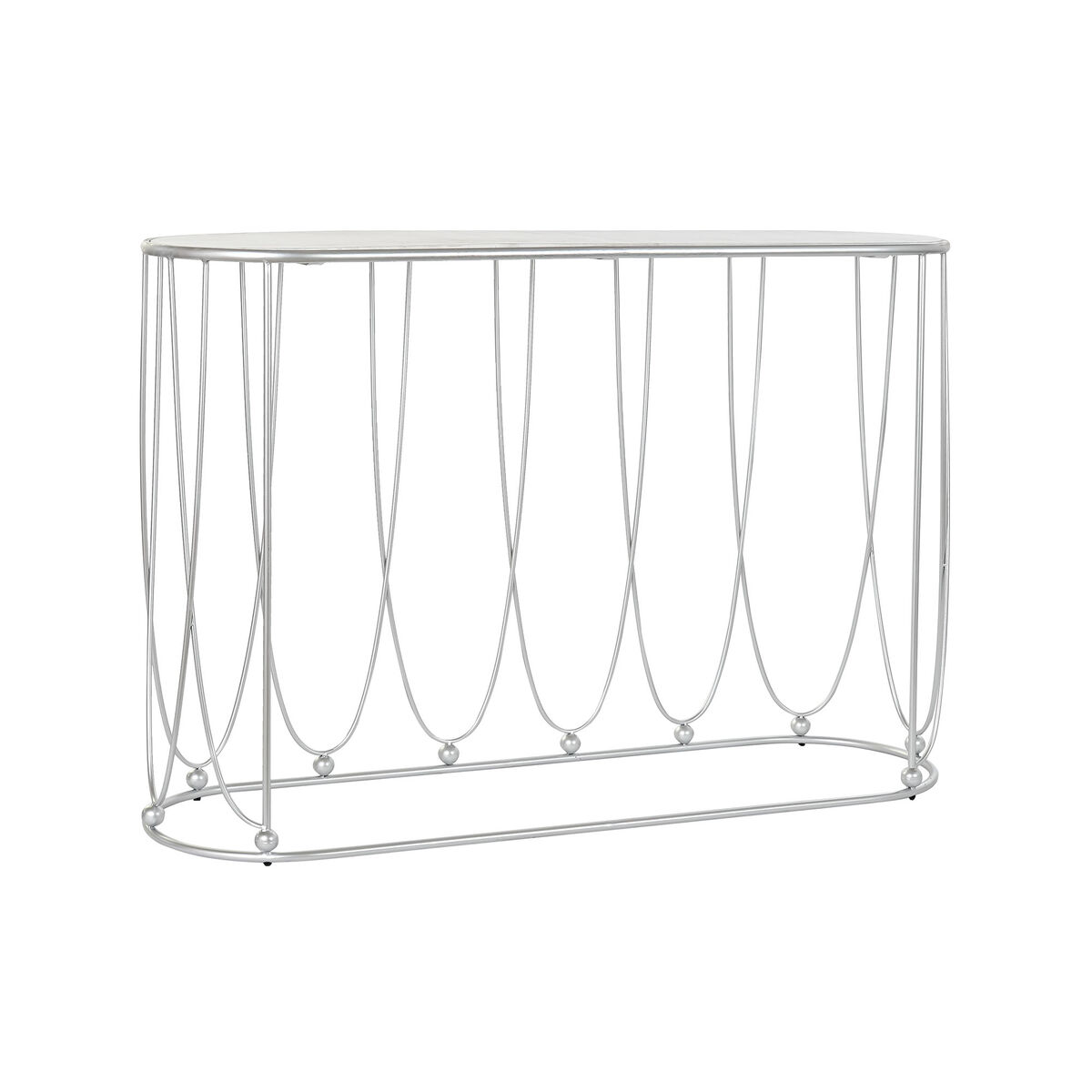 Mottagare DKD Home Decor Vit Silvrig 115 x 35 x 78 cm - 5