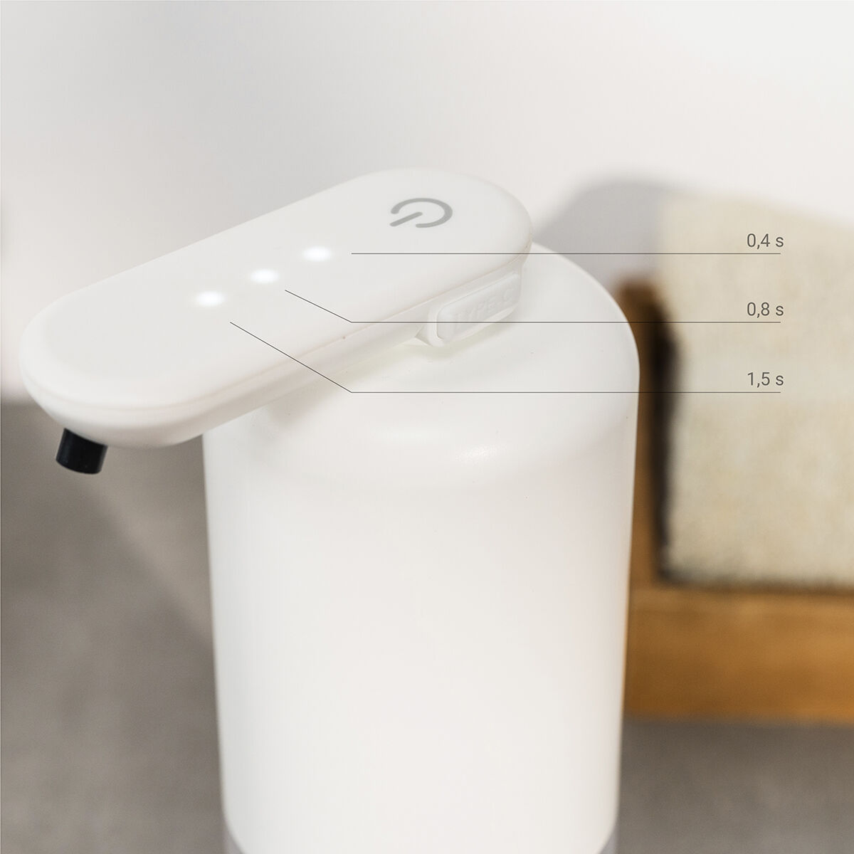 Påfyllbar automatisk dispenser för flytande tvål Bitesap InnovaGoods - 4