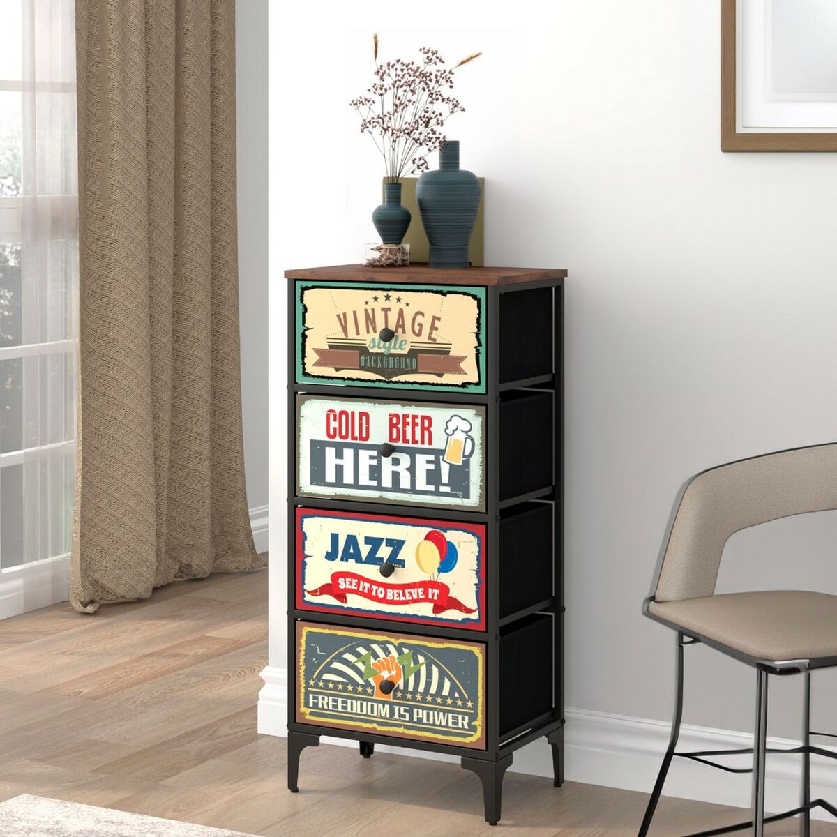 Kommod Max Home Vintage 45 x 98 x 30 cm - 8