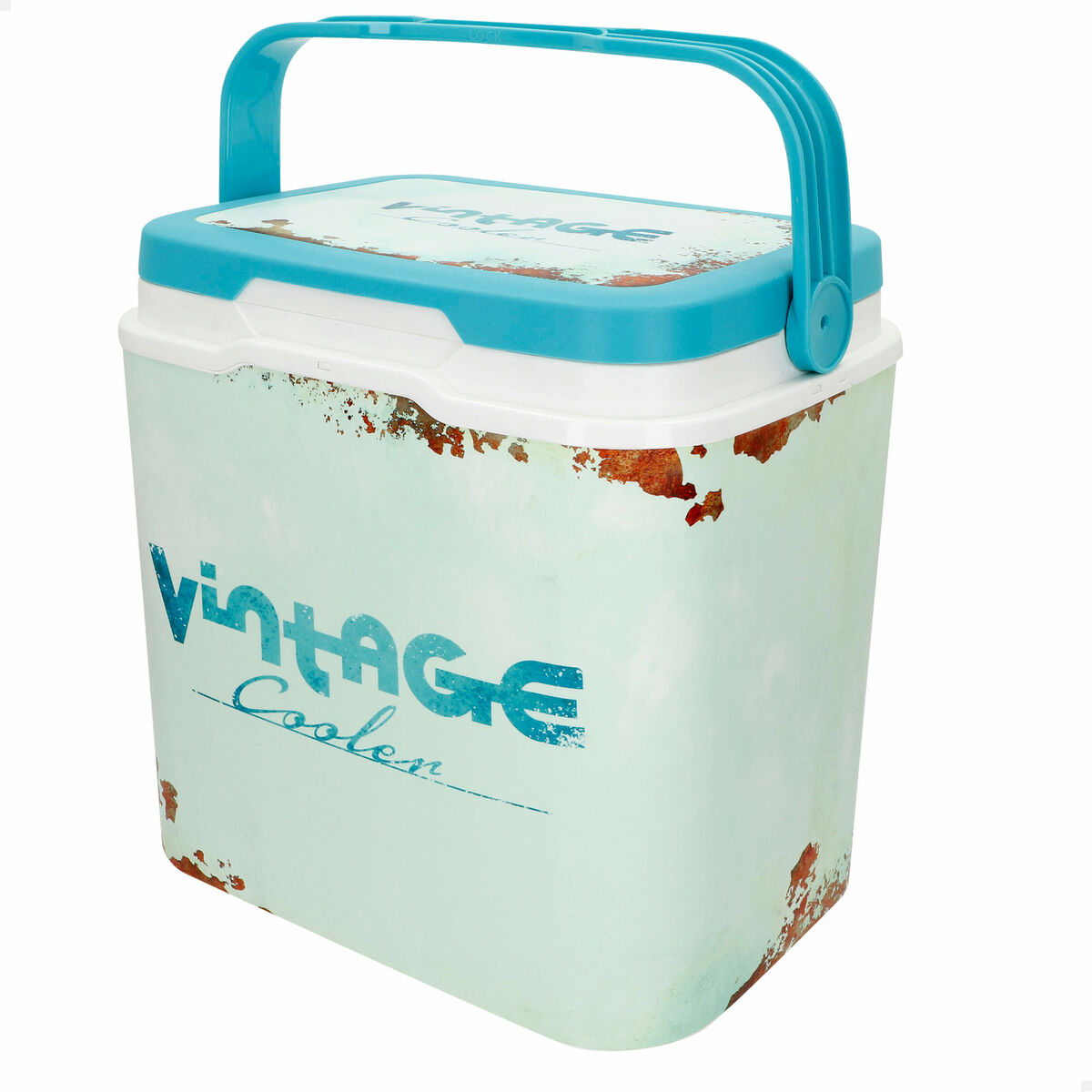 Bärbar styv kylare Aktive 24 L 37 x 35 x 27 cm Blå (2 antal) - 2