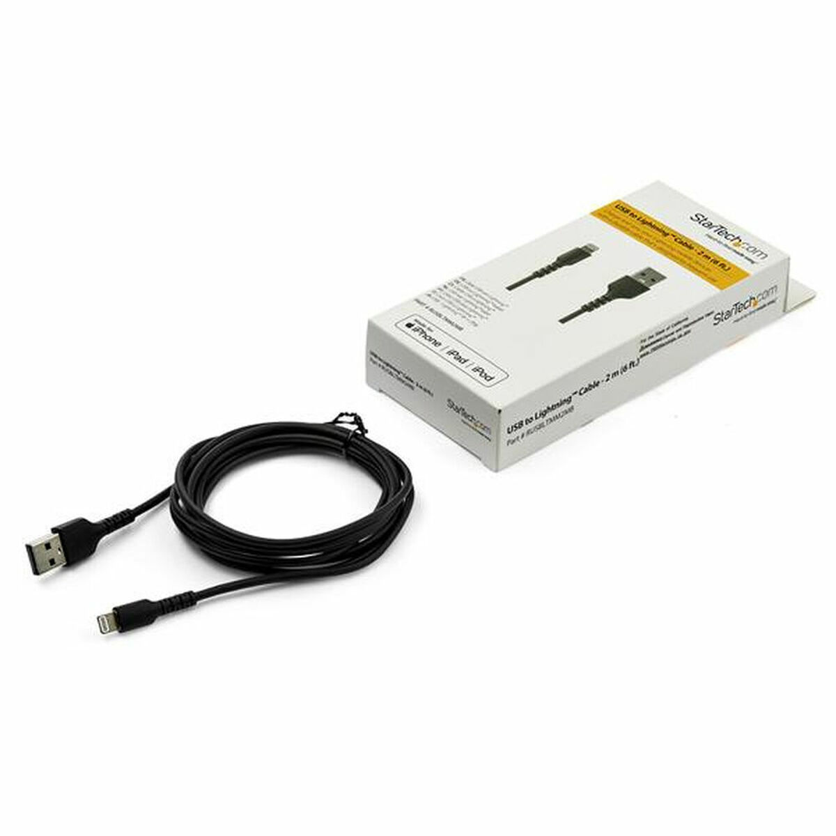Kabel USB till Lightning Startech RUSBLTMM2MB 2 m Svart - 2
