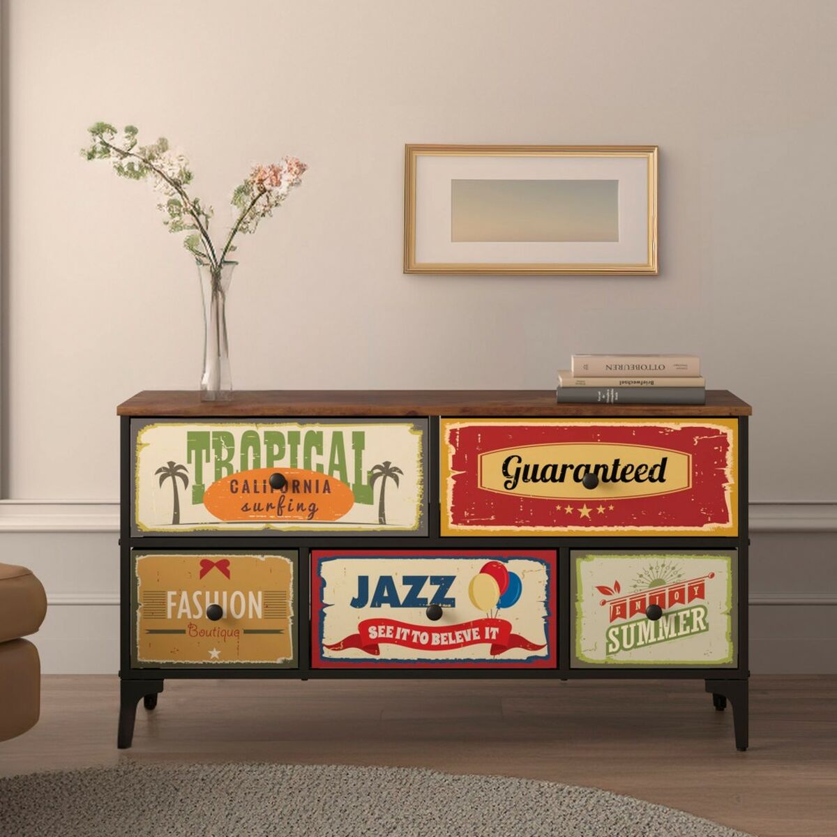 Kommod Max Home Vintage 103 x 56 x 30 cm - 2